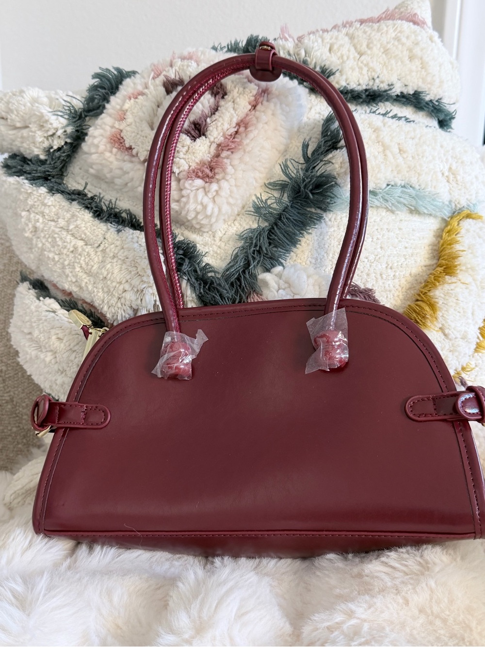 Classic Burgundy Women's Tote Handbag